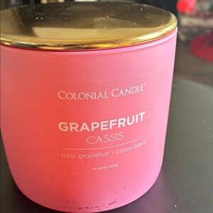 Grapefruit Cassis Scented Candle - Pink and Gold